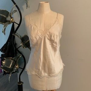 100% Silk and Lace Cami